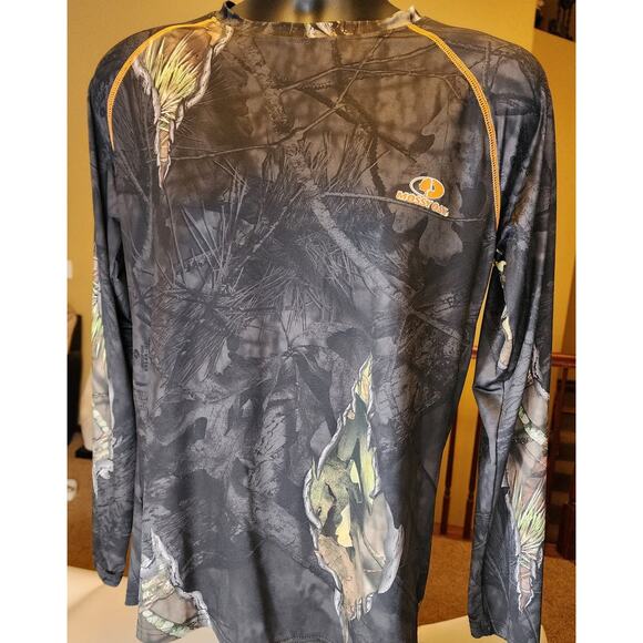 Mossy Oak Shirt Long Sleeve Mens Small Camo Hunting Apparel Outdoor Clothing - Picture 1 of 14